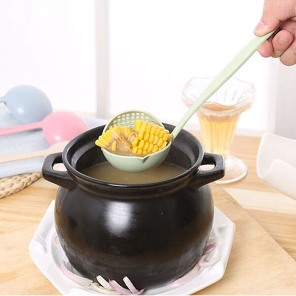 Wheat Straw Soup Drain Spoon - Image 5