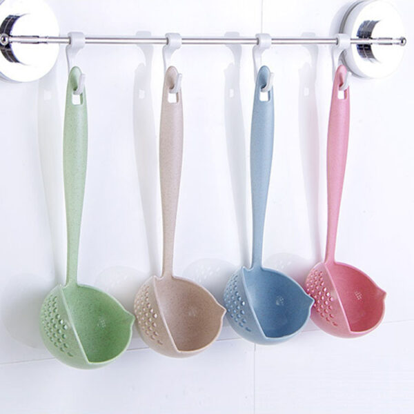 Wheat Straw Soup Drain Spoon - Image 3